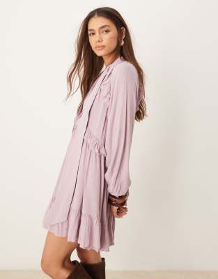 ★BOHEMSEO★ RUFFLE MINI DRESS Boho Ruffle Mini Dress – Révolutionary Official