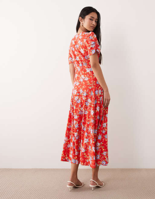 midi easter dress White Multi Easter Bunny Button Up Cotton Midi Dress – Queen of Sparkles