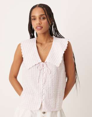 Nobody's Child Bridie Collared Sleeveless Top