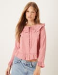 [Nobody's Child] Nobody's Child Britney ruffle collar blouse in dusky pink 6 Dusky pink
