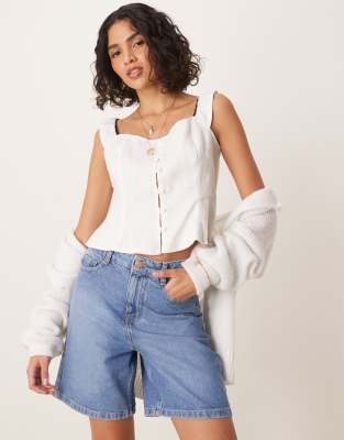 NOBODY'S CHILD BRIXTON LONGLINE DENIM SHORTS 