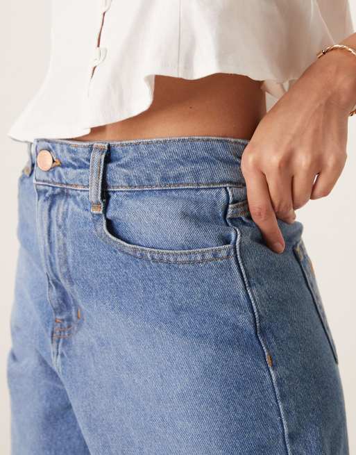 Nobody's Child Brixton longline denim shorts in mid wash, 5 of 5