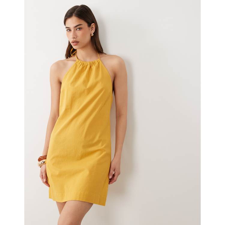 slim fit dress slacks Gathered Halter Dress main image 0