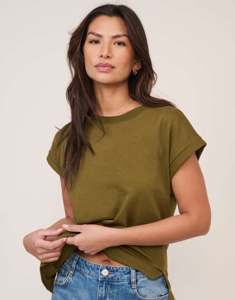 Nobody's Child Cap sleeve t-shirt in green - view 1