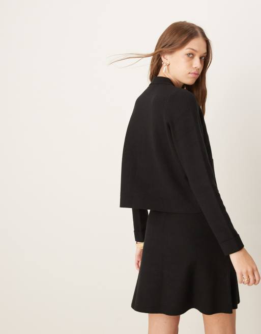 Nobody's Child - Cardigan nero con colletto e bottoni in coordinato, 4 di 4