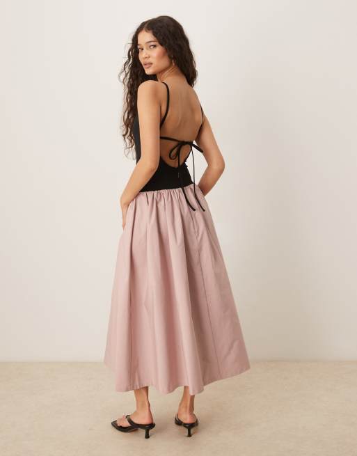 black and white lace midi dress Midi Randy Dress 00 / Black