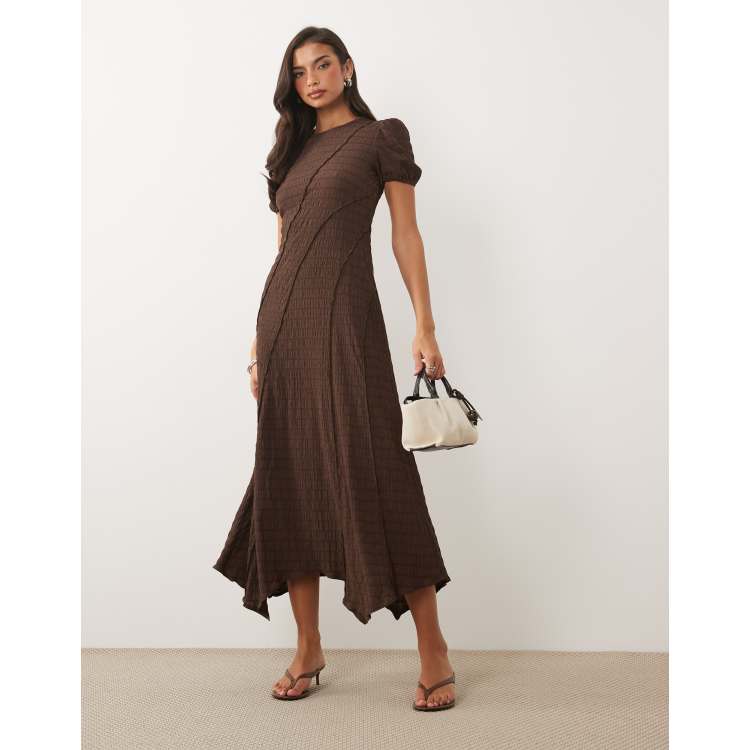 Nobody's Child Cassandra textured seam detail puff sleeve hanky