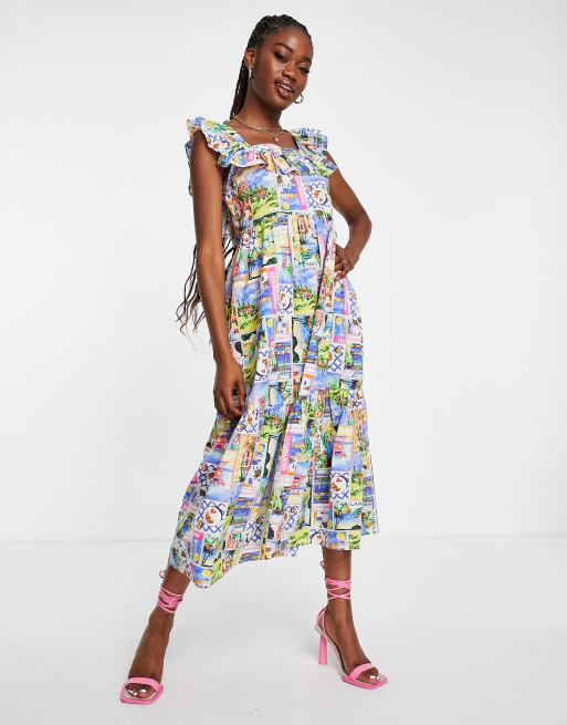 cassidy embroidered midi dress Cassidy Midi