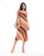 Nobody's Child - Cece - Vestito in raso a righe multicolore con gonna al polpaccio