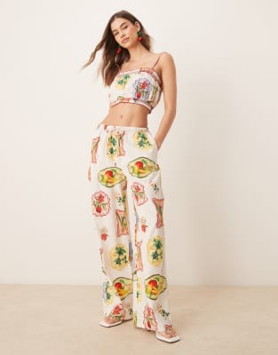 NOBODY'S CHILD CHAI CROPPED CAMI TOP 