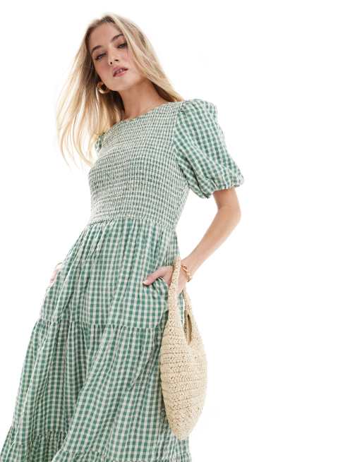 ワンピース MEDI GINGHAMCHECK 2WAY PUFFSLEEVE DRESS HN1062D_PINKPURPLE_003.jpg?v=