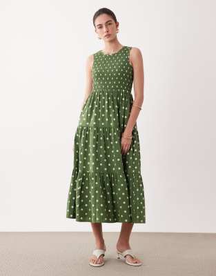 Nobody's Child Charlie Midaxi Dress In Green