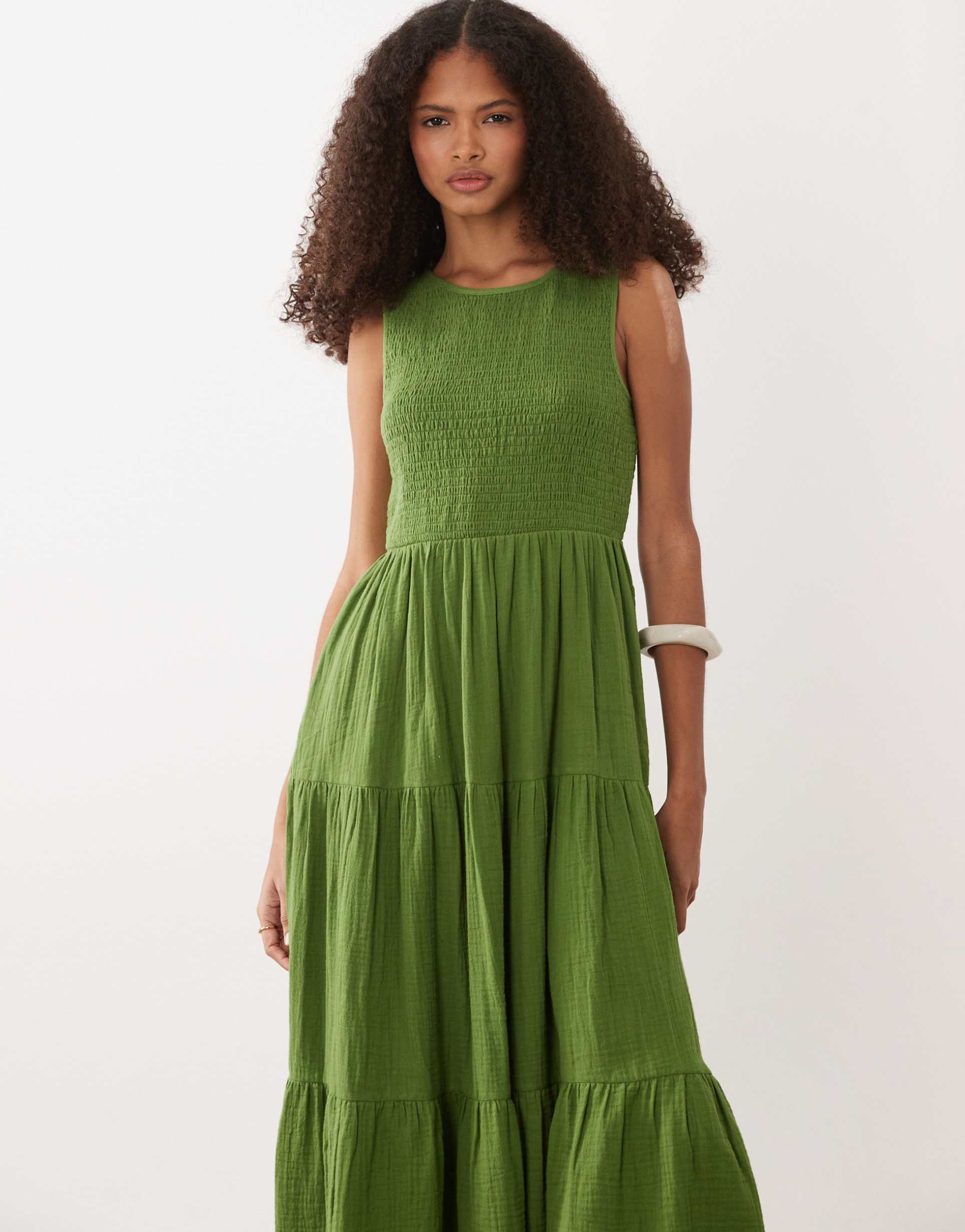 nobody's child charlie midaxi dress in green