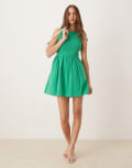 [Nobody's Child] Nobody's Child Charlie sleeveless mini dress in green 8 Green