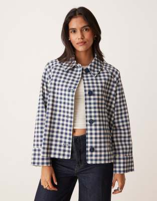 Nobody's Child Collared Swing Jacket In Pattern