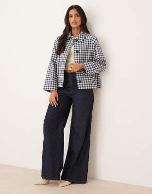 Nobody's Child Collared Swing Jacket In Pattern