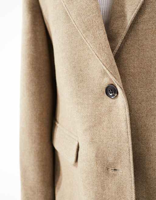 Nobody's Child Connie blazer in beige check, 3 of 4