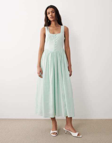 Nobody's Child Cora midi dress in mint green - view 1
