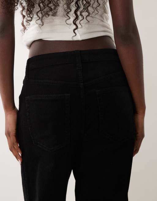 Nobody's Child cord barrel leg pants in black, 4 of 5