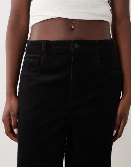 Nobody's Child cord barrel leg trousers in black, 5 of 5