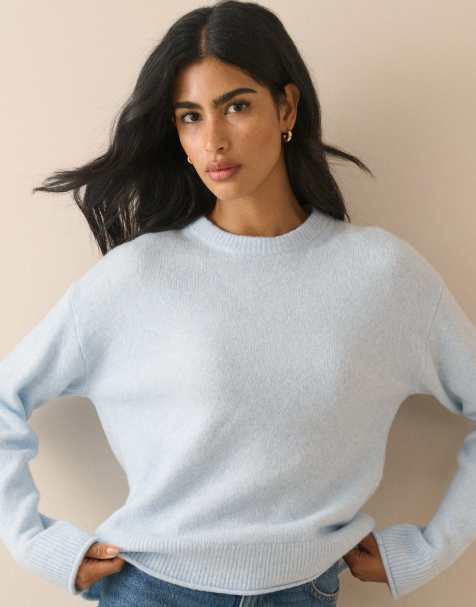 Nobody's Child Crew neck jumper in blue - view 1