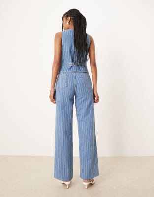 NOBODY'S CHILD CROPPED PALAZZO JEANS 