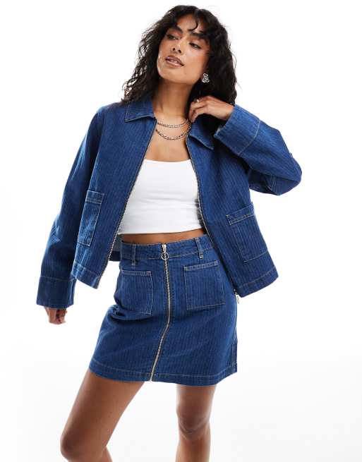 Nobody's Child - Dalston - Giacca di jeans blu in coordinato 