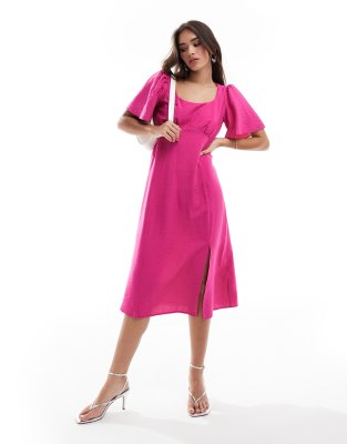 Nobody's Child Dee Dee Midi Dress In Pink