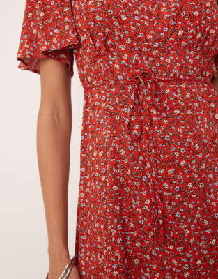 NOBODY'S CHILD DEE DEE MIDI TEA DRESS 