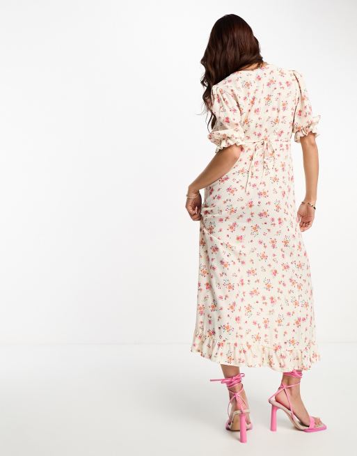 Nobody's Child – Delilah – Midikleid in Elfenbein mit Blumenprint, 2 von 4