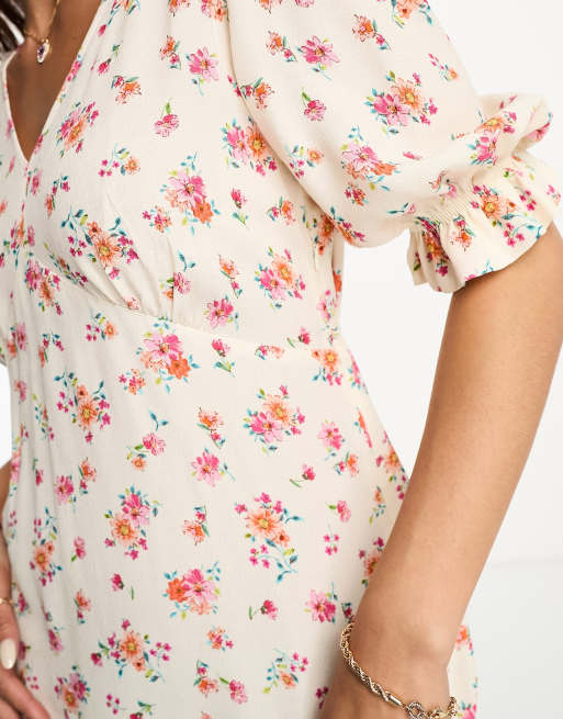Nobody's Child – Delilah – Midikleid in Elfenbein mit Blumenprint, 4 von 4