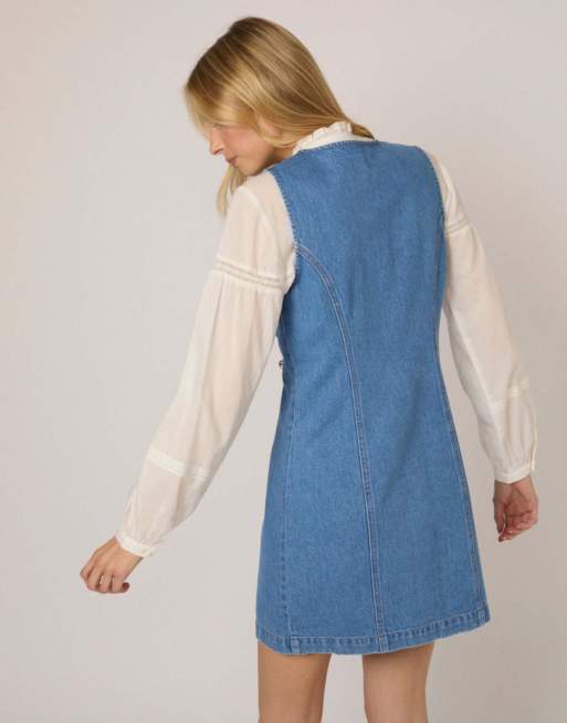 Nobody's Child Denim ned mini dress in denim, 3 of 4