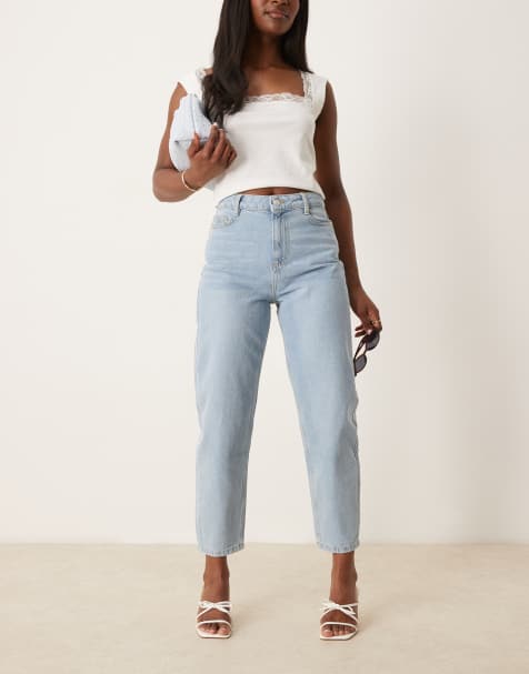 Nobody's Child - Denimjeans med tøndeformede ben i lys vask - view 1