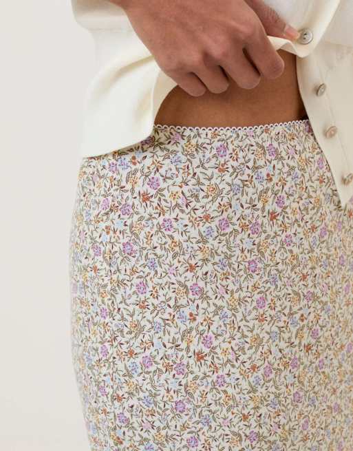 Nobody's Child Ditsy floral mila midi skirt in multi, 3 of 5