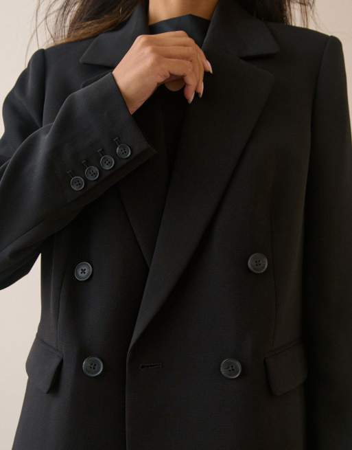 Nobody's Child Double breasted alicia blazer in black, 3 of 5