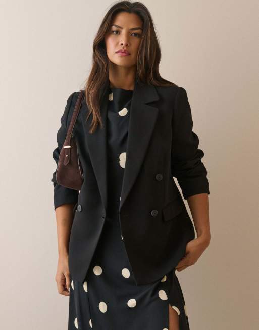 Nobody's Child Double breasted alicia blazer in black, 5 of 5