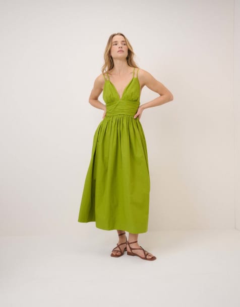 Nobody's Child Dua midi dress in green - view 1