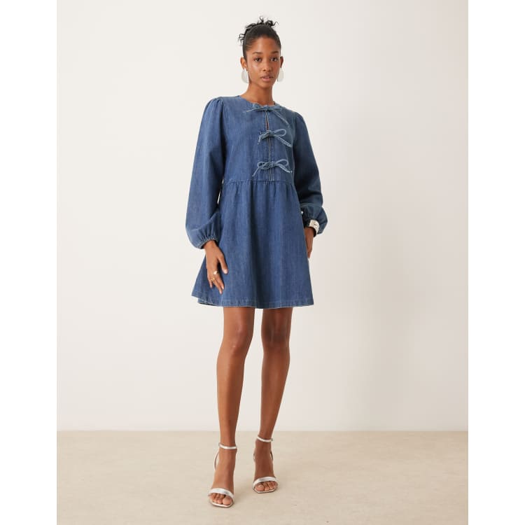 ワンピース jnhearts Tack dress/Blue Green 36 jnhearts Tack dress/Blue Green 36