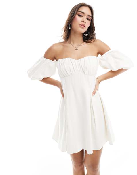 Nobody's Child Edith mini dress in white - view 1