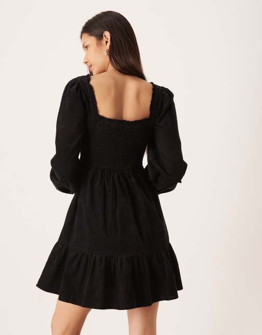 ワンピース herlipto Two-Tone Balloon Mini Dress S 夏外せないミニ