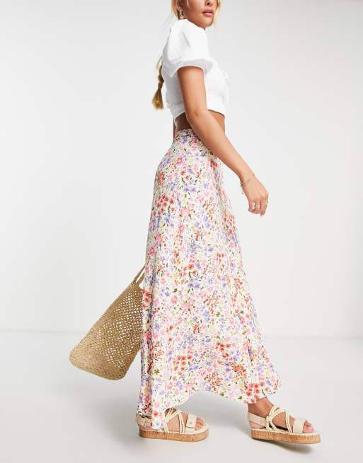 Floral maxi skirt outlet asos