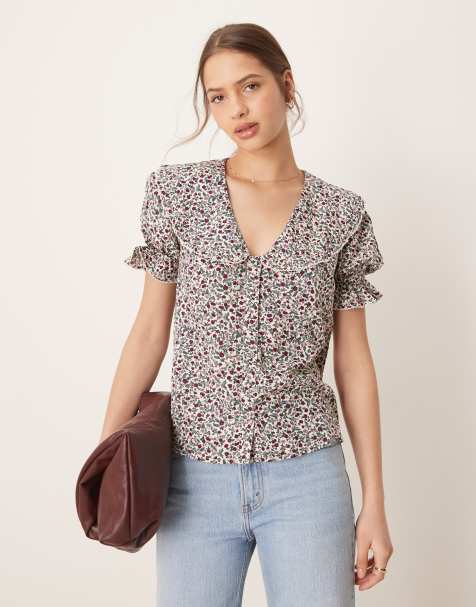 Nobody's Child – Emmie – Bluse in Cremeweiß mit Blümchenmuster - view 1