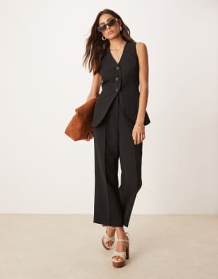 Nobody's Child Nobody's Child Etta crop tailored trousers co-ord in black