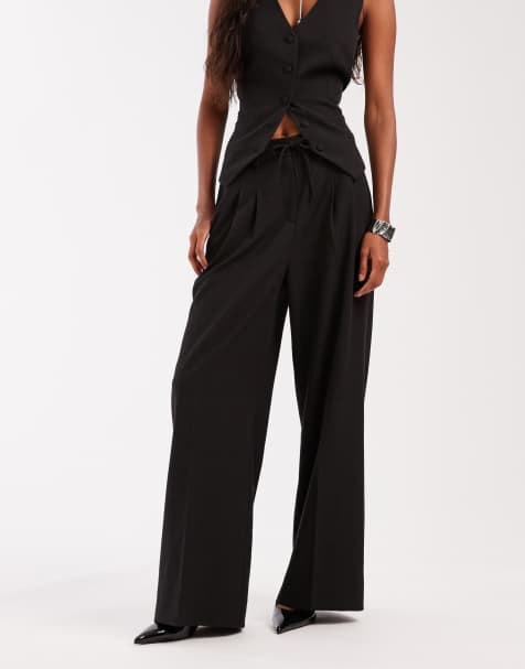 Nobody's Child Evander drawcord tailored trousers co-ord in grey - view 1