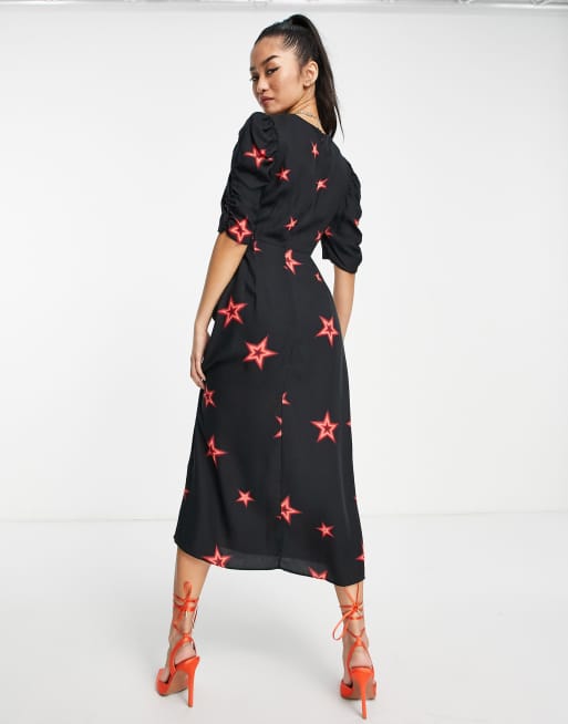 Nobody's Child – Evie – Sukienka maxi w gwiazdy w stylu retro, 3 z 4