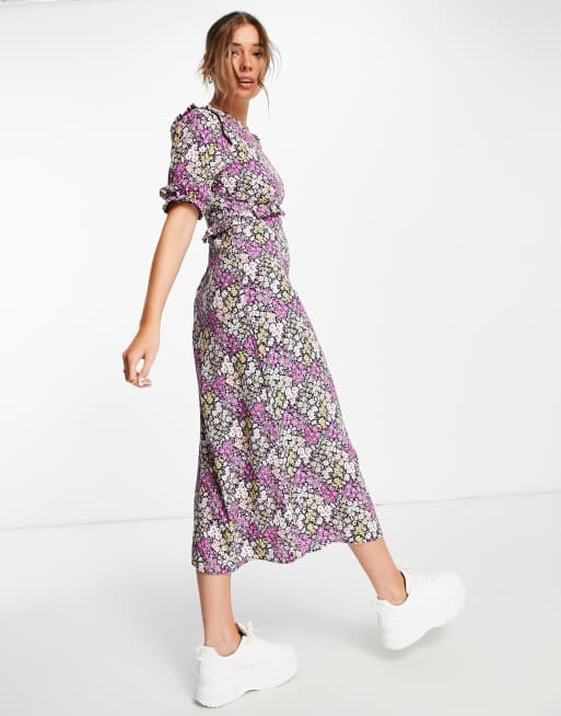 Nobody's Child - Felicia - Midi-jurk met bloemenprint in paars