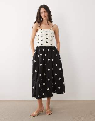 Nobody's Child Felicity Strapless Occasion Midi Dress In Black