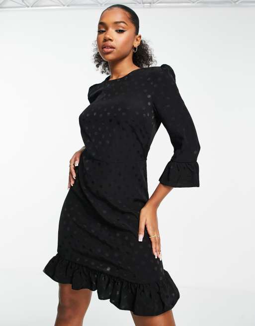 Asos black store funeral dress