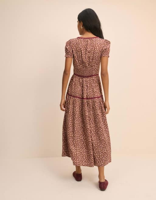 Nobody's Child Floral tie dara midi dress in multi, 2 of 6