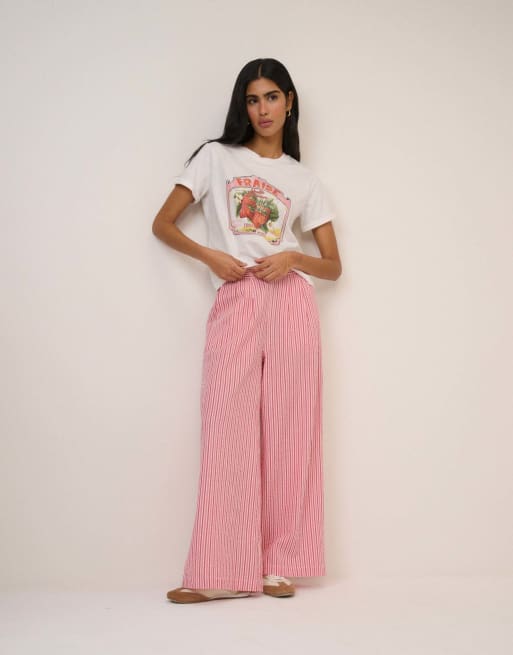 Nobody's Child Fruits graphic t-shirt in cream, 4 of 5